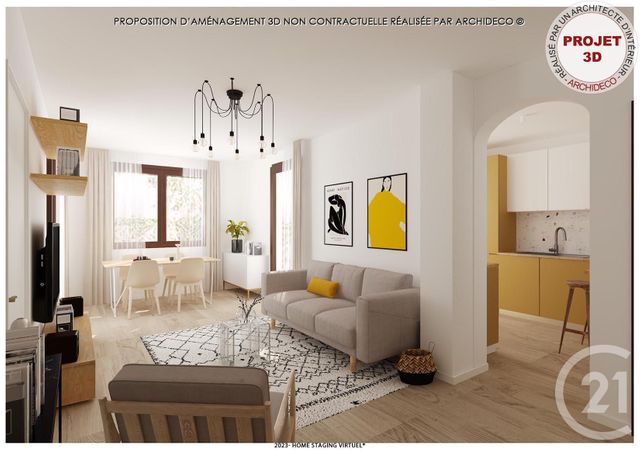 appartement à vendre - 3 pièces - 58.52 m2 - VEIGY FONCENEX - 74 - RHONE-ALPES - Century 21 Agence Du Lac